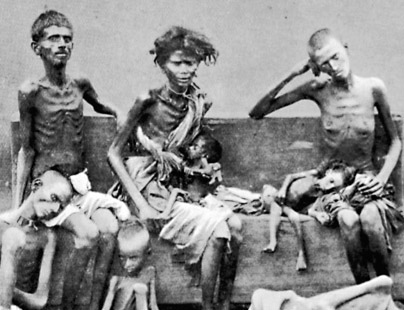 Victims of famine